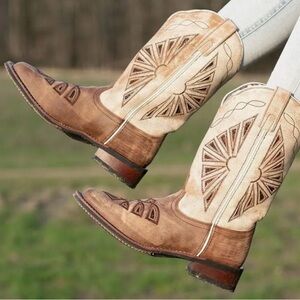 Laredo Women's Kite Days Western Cowboy Boots Sz 10